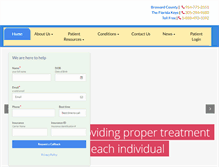Tablet Screenshot of floridaspinespecialists.com